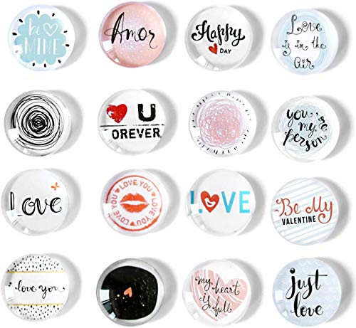 16 Imanes De Cristal Para Nevera, Imanes Creativos Para Nevera, Bonitos Adhesivos Magnéticos Para Decoración Del Hogar, Juego De Imanes De Oficina Para Pizarras Blancas De Borrado En Seco, Fotos