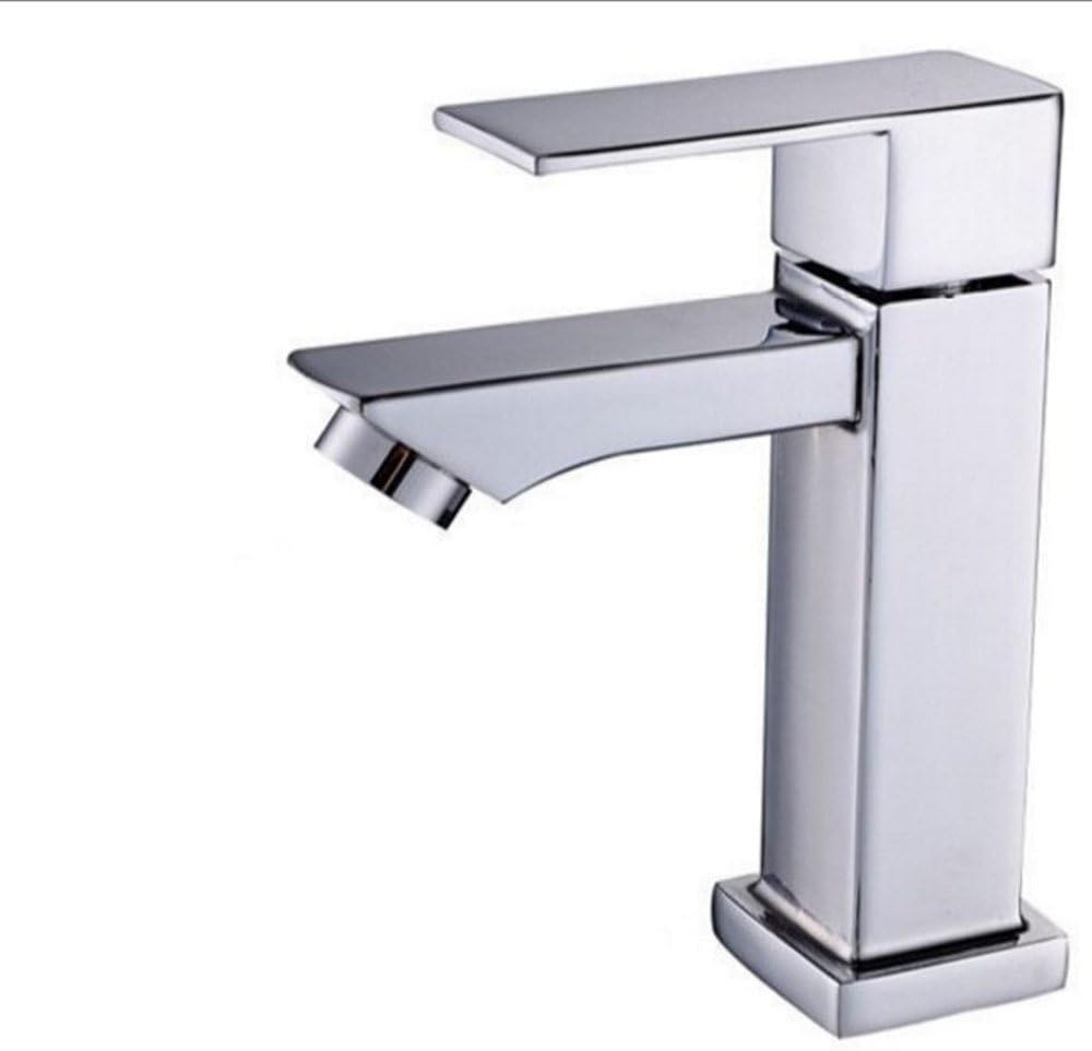 Siderit Single Handle Cold Water Bathroom Sink Faucet Brass Basin Taps