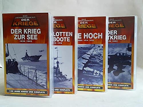 Das Jahrhundert der Kriege. 100 Jahre Kriege und Konflikte. Der Krieg zur See 1939 - 1945/ Kampfflotten und U-Boote. Seekrieg 1914 - 1918/ Der Luftkrieg 1939 - 1945/ Asse Hoch Luftkrieg 1914 - 1918. 4