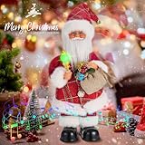 Allnice Electric Santa Claus for Christmas Decorations with Music and Light Singing Dancing Christmas Doll Santa Claus Toy Musical Moving Christmas Santa Claus Ornaments Xmas Gift (Standing Dancing)