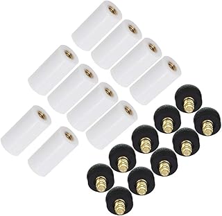 Gigicloud 10pcs/Set Cue Tips Billiard Replacement Screw-On Tips with Pool Cue Stick Ferrules Slip-On Cue Tip Replacement Slip On Pool Cue Tips