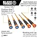 Klein Tools 85615INS Mini Precision Screwdriver Set, 1000V Rated Insulated Screwdrivers with (2) Phillips and (3) Slotted Tips, 5-Piece