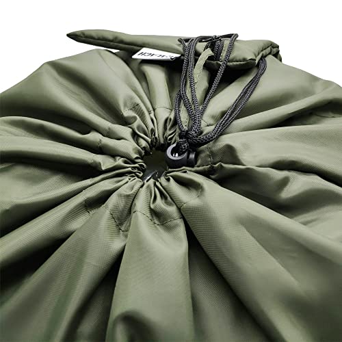 Army Green Laundry Bag Backpack, 27” X 34”Sturdy Laundry Bag With Shoulder Straps Drawstring Closure Heavy Duty Foldable Laundry Backpack For College, Travel, Laundromat, Apartment,Camping #TOP3