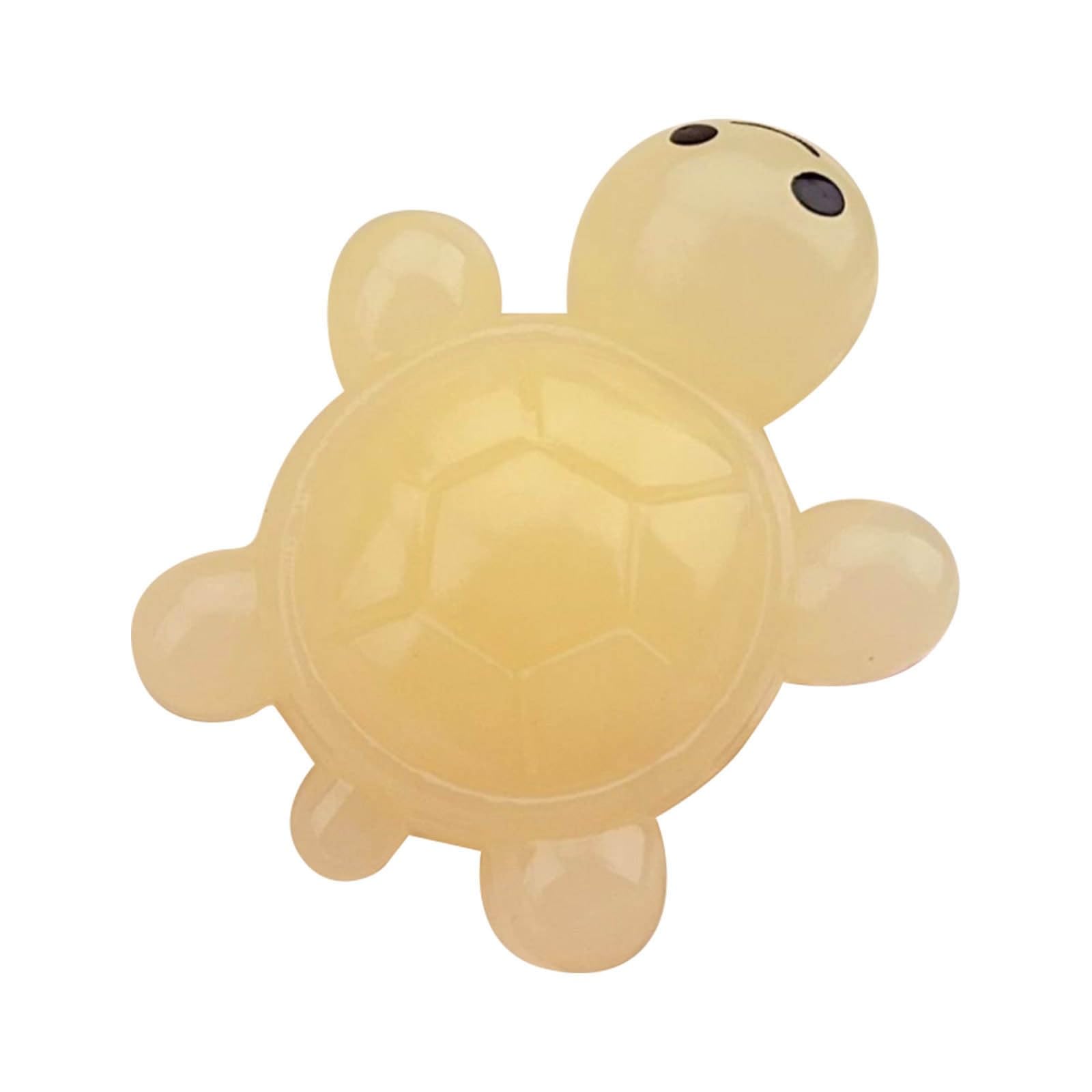 Toy Glow In The Dark Macaron Turtle Decompression Stress Playful Relaxing Toy for Adults and Kids (D, 7x5. 5cm)