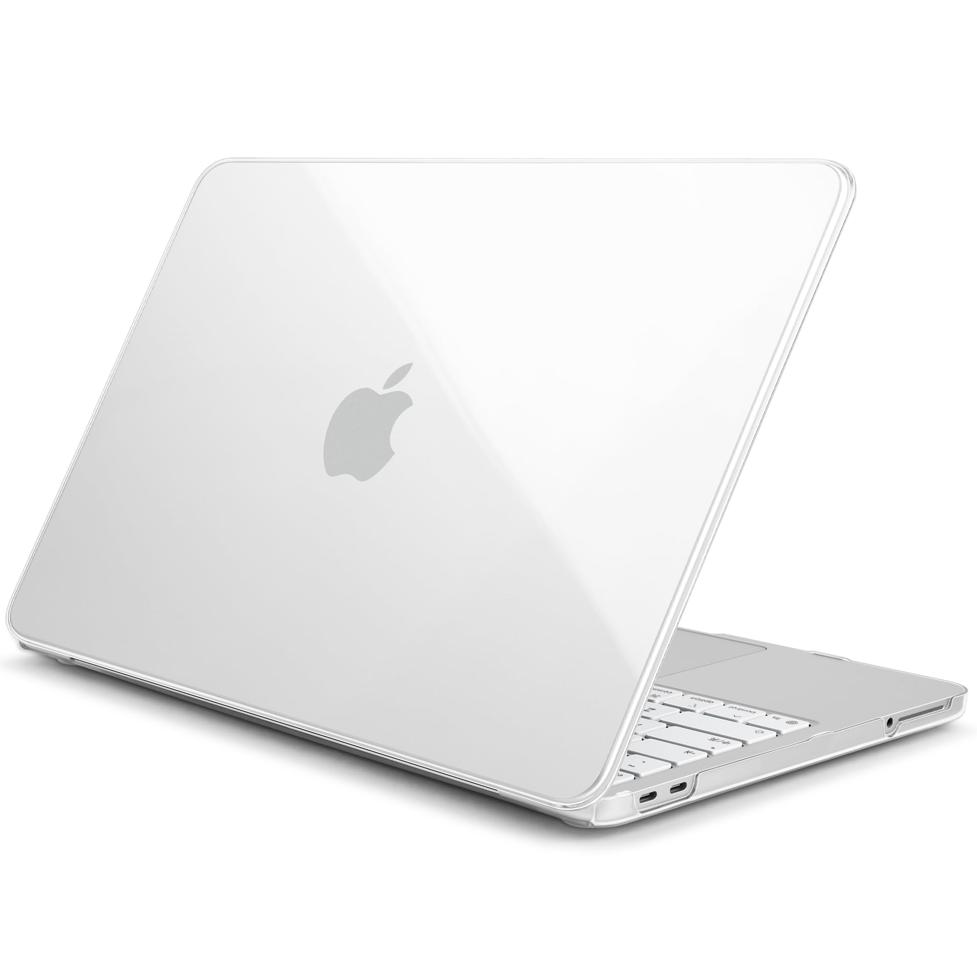 Batianda Coque transparente 4 en 1 pour MacBook Neo 13" version 2026, modèle A3404, coque rigide ultra fine haute transparence avec protection pour clavier, protecteur d'écran, adaptateur USB-C