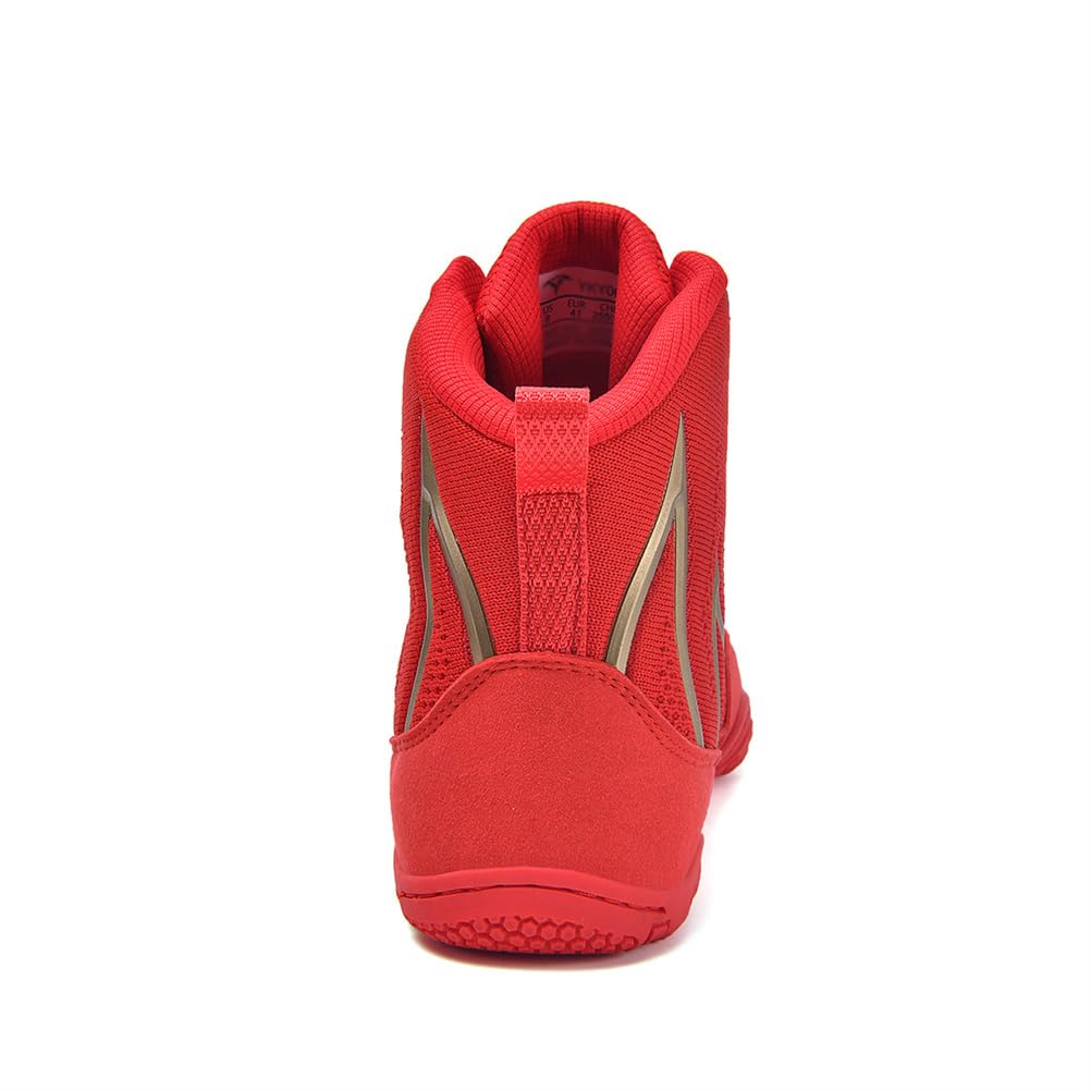Scarpe da Boxe da Uomo Stivali da Fitness Zero Drop High Top per Powerlifting in Palestra
