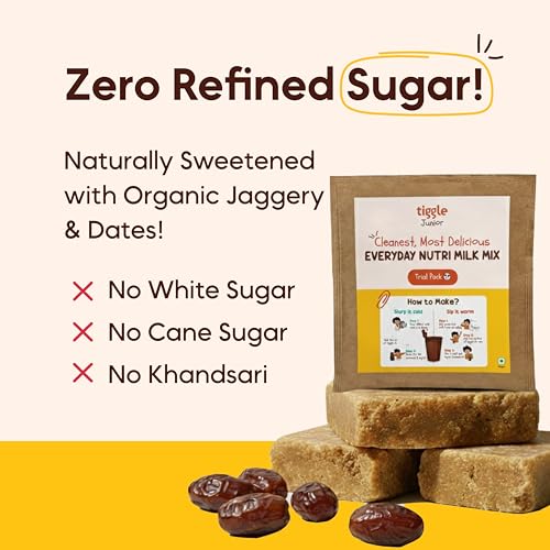 Image of Tiggle Junior Kids Protein Powder Trial Pack, Everyday Chocolate Milk Mix