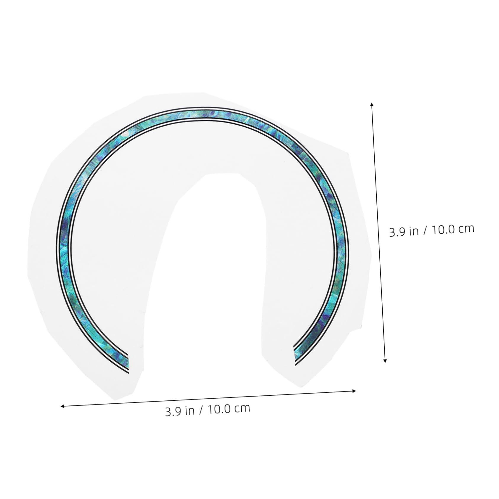 OFFSCH Guitar Sound Hole Decal Acoustic Guitar Sticker Decal 3d Ring Inlay Sky Blue