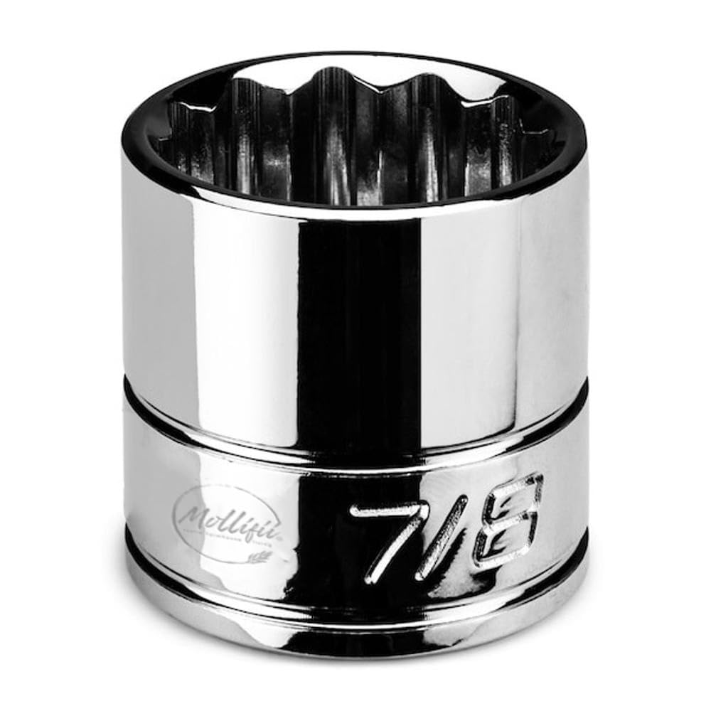 3/8 in Drive 7/8 in 12-Point SAE Shallow Socket, Mfr: CP16358-A