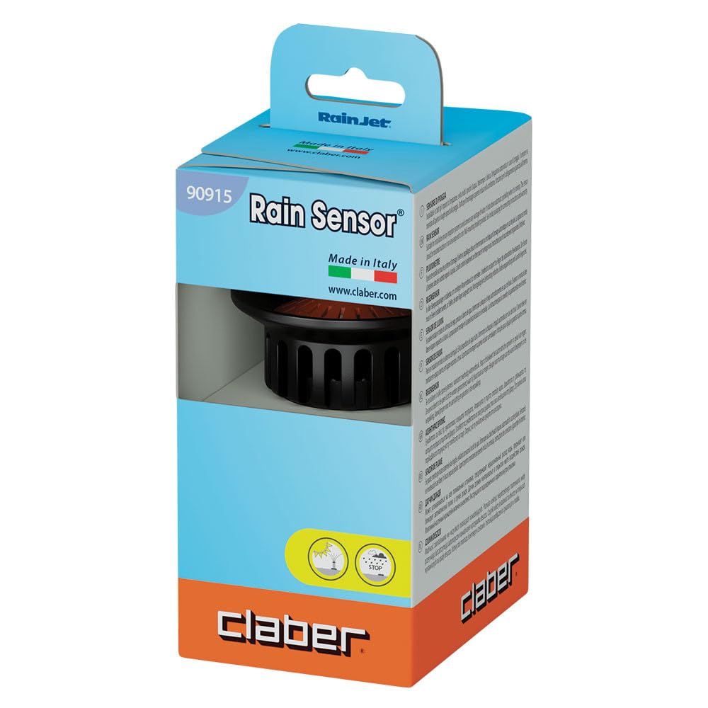 Claber Pluviomètre Rain Sensor, Filaire, pour programmateur arrosage
