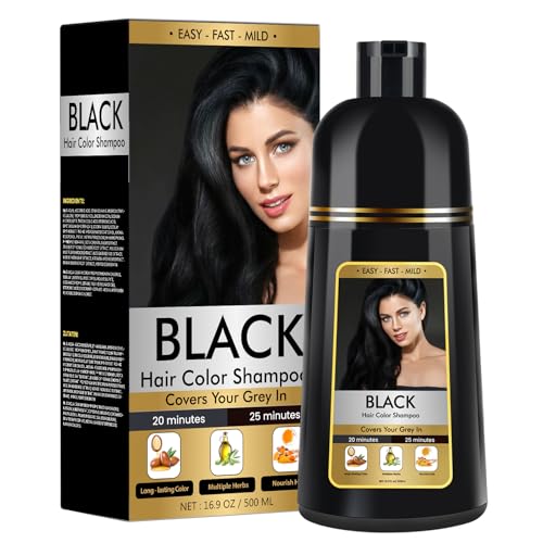 BOJICA Black Hair Dye Shampoo 3 in 1