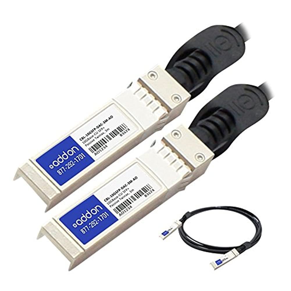 Addon Periferiche aggiuntive per computer Force10 Reti Cbl-10gsfp-dac-3m Compatibile 10gbase-cu Sfp+