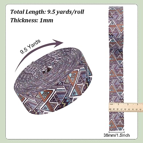 BENECREAT 9.5 Yards/8.68m Printed Webbing Straps - Image 2