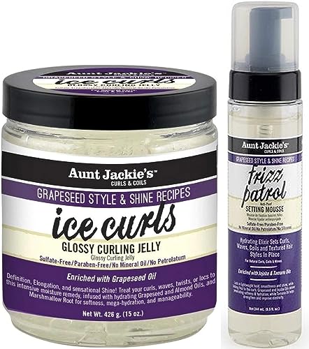 Aunt Jackie's Grapeseed routine boucles parfaites pour cheveux crépus et frisés