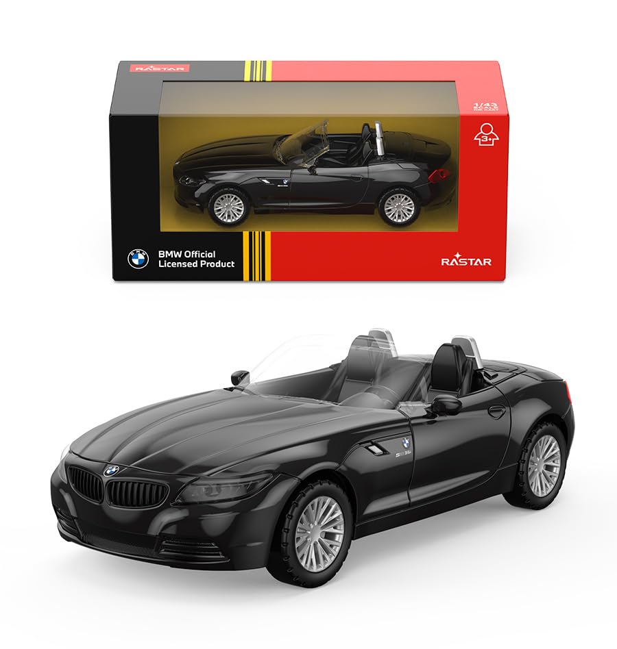 RASTAR Modelo de Auto BMW Z4 Diecast 1:43 Negro miniatura 1