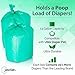 Jasclair Diaper Pail Bags (100 Count ) - Compatible with Ubbi Pails - Heavy Duty Plastic Trash Garbage Bags -– With 4 Bamboo Charcoal Smell Fighting Bags