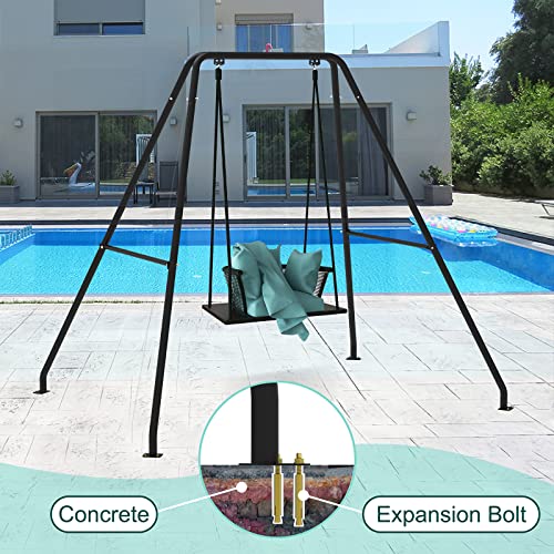 Swing Frame, 500Lbs A-Frame Heavy Duty Swing Sets For Backyard, Swing Stand Without Saucer Swing #TOP3