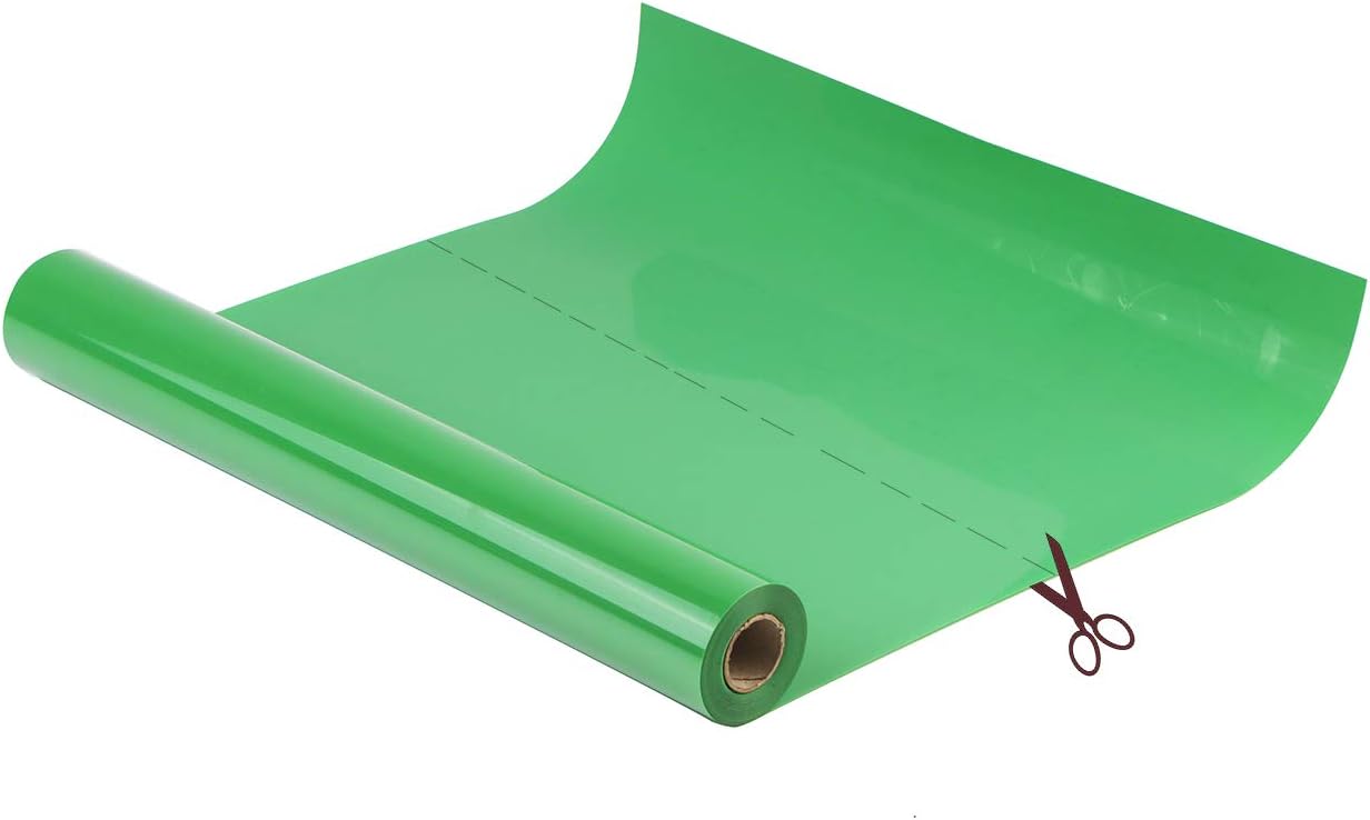 guangyintong Heat Transfer Vinyl Fruit Green HTV Rolls, 12" x 40ft Fruit Green Iron on Vinyl for T Shirts, Glossy Surface HTV Vinyl for All Cutter Machine Easy to Cut & Weed for HTV Design