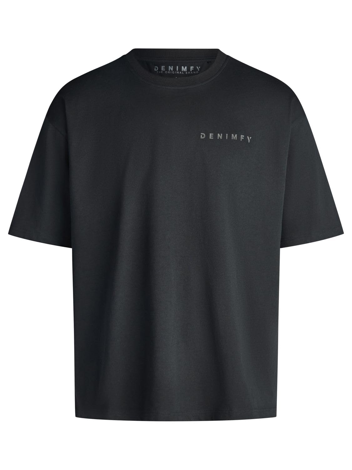 DENIMFY Tshirt Herren Relaxed Fit DFTed 3er Set Pack Rundhals Kurzarm | Sommer Tee Shirt Logo Druck Schwarz Weiß Beige Blau Grün Grau S M L XL XXL 3XL 4XL 5XL