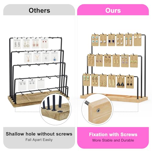 Zhaogmqh QH-JS006 Earring Display Stands For Selling,Jewelry Stand For Vendors Craft Shows,Jewelry Holder Display For Earring, Bracelet ,Hair Accessories, Rings, Necklaces,Keychains, Retail Display Rack thumb #2