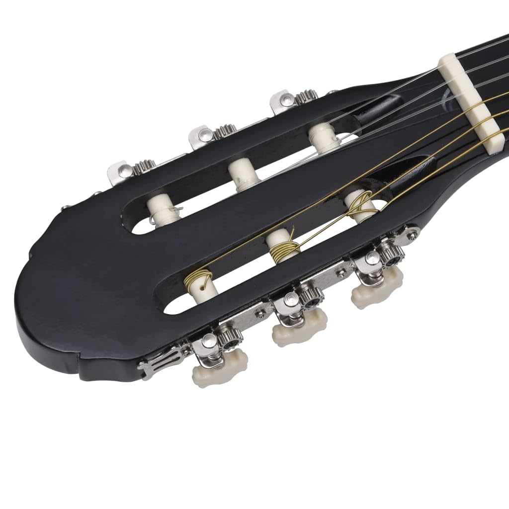 Set Chitarra Western 12 pz con Equalizzatore e 6 Corde Chitarra Classica Strumenti Musicali Prodotti per Fare Musica Orchestra Nera