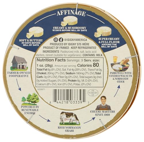 Isigny Ste Mere, Grass-Fed Brie, 9.5 oz