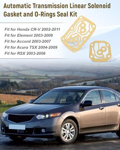 Image of 28262-PRP-000 Automatic Transmission Linear Solenoid Gasket and O-Rings Seal Kit Fit for Honda Accord Element CR-V Acura TSX RSX 2002-2011, Replacement 28252-PRP-000