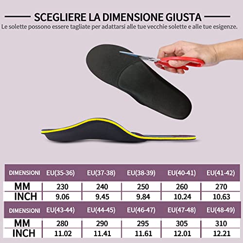 DACAT Solette Ortopediche per Piede Piatto