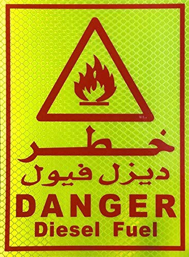 ZLDanger Sticker Signs Truck Vehicle 15X20Cm