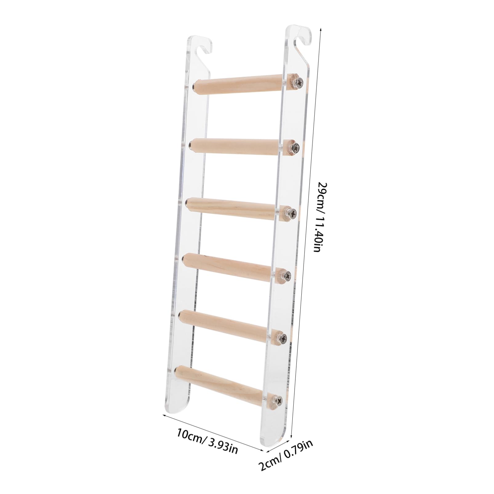 SUPVOX Climbing Ladder for Birds Parrot Wooden Ladder Toy Bird Cage Pet Safety Durable