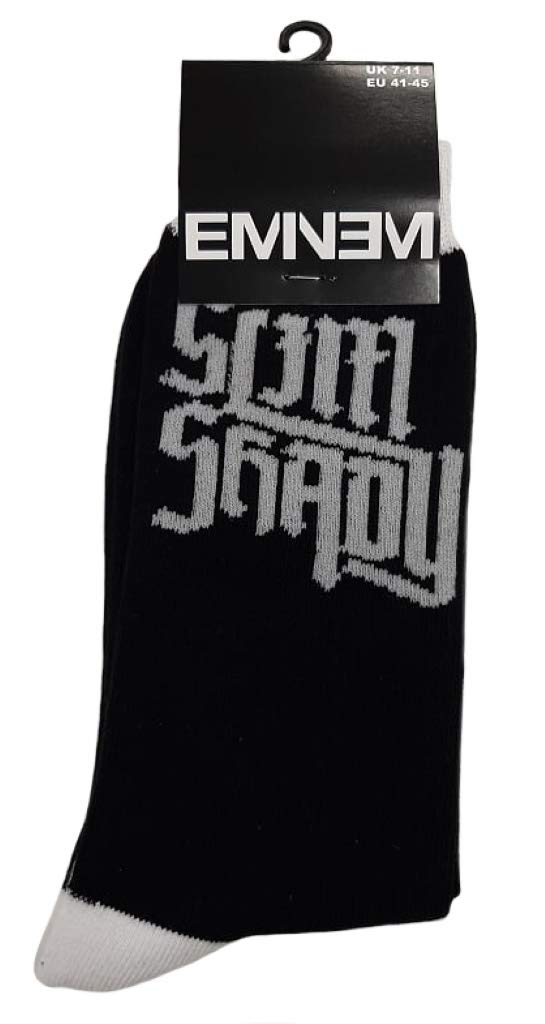 Eminem Slim Shady Black Socks One Size UK 7-11 OFFICIAL