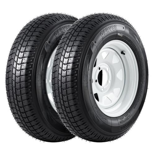 High-Strength ST205/75D14 Trailer Tire & Wheel Set – 6PR Load Range C – 14