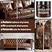 Leather Recoloring Balm and Scratch Repair Kit, Medium Brown Leather Restorer for Couches, Furniture, Car Seats, Leather Paint & Stain for Sofa, Chairs, Bags, and More