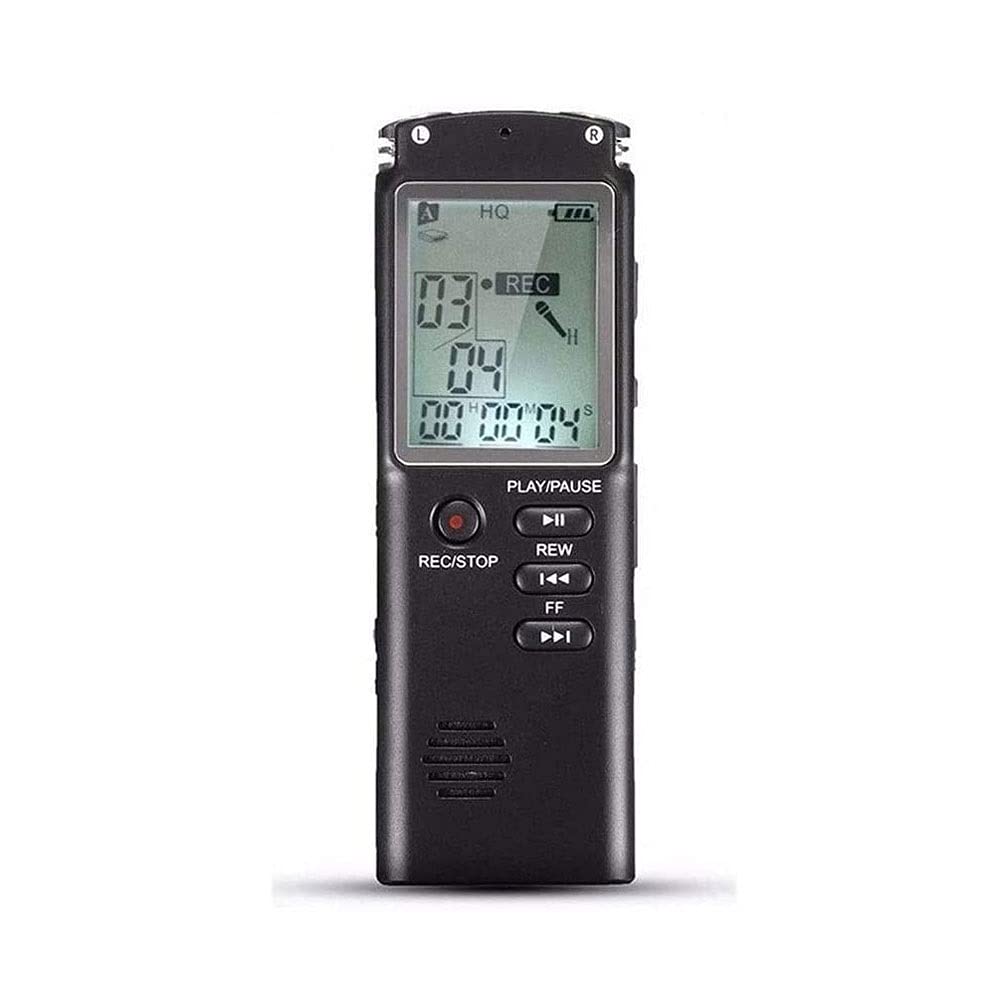 Cyfrowy dyktafon aktywowany głosem na wykłady, spotkania i klasy, przenośny 16 GB urządzenie do nagrywania z mikrofonem i odtwarzaniem MP3 (rozmiar: 16 G)