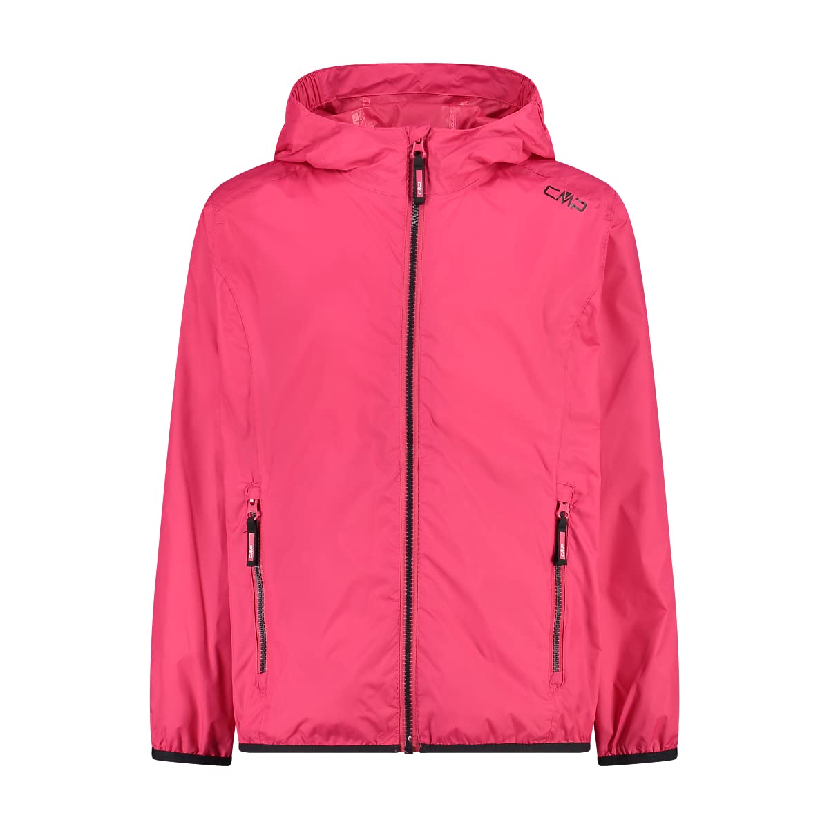 CMP - Kid G Jacket Rain Fix Hood, Strawberry, 176