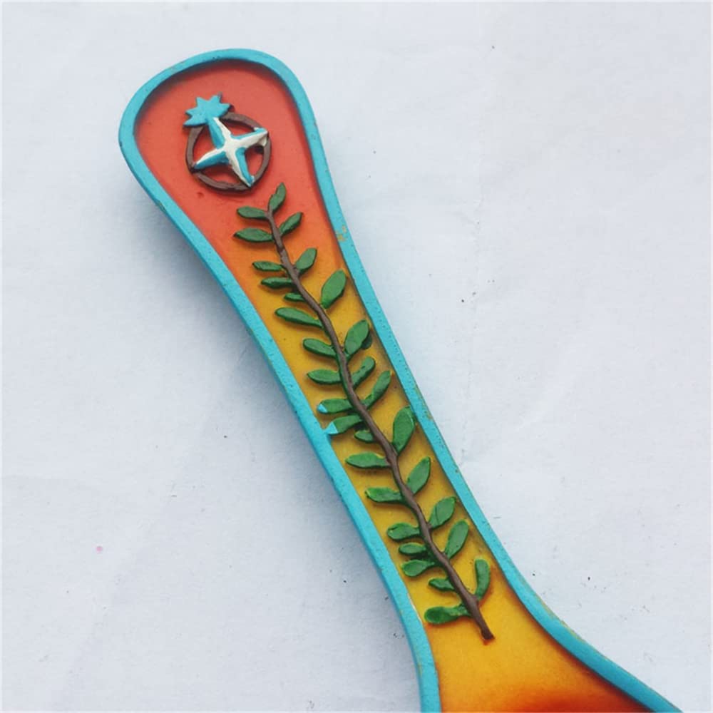 Pamukkale Türkiye - Magnete per frigorifero da viaggio, souvenir per frigorifero, 3D, adesivo magnetico dipinto a mano, collezione artigianale