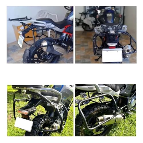 Porte-bagages BMW G310GS de 2017 à 2023 avec support en acier inoxydable noir - 3