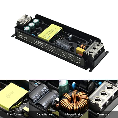 Trasformatore LED 24V 60W 2.5A Alimentatore LED