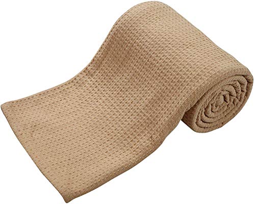 Bed Bath & Home 100% Cotton Twin Size Waffle Weave Blankets Soft Cozy