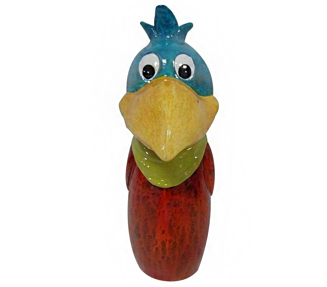 Dehner Figurka na ogrodzenie ptaka, ok. 24,5 x 14 x 8,5 cm, żywica poliestrowa