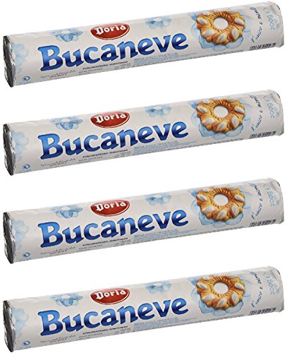 Doria: Bucaneve - Galletas de pan de mantequilla (200 g), paquete de 4