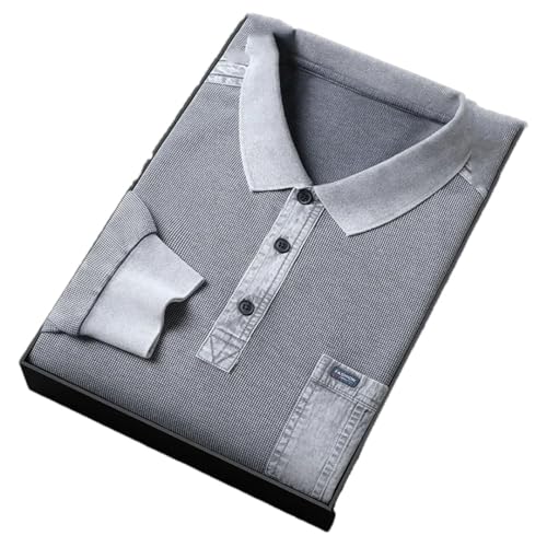 Men's Four Seasons Solid Color Long-Sleeved Tops Casual Business Daily Pullovers