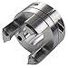 Ruland JCC32-8-A Jaw Coupling Hub with Keyway, Clamp Style, Polished Aluminum.500" Bore, 2" OD, 2-2/5" Length, 1/8" Keyway