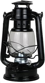 Vintage Iron Kerosene Lamp Windproof Light Portable 2pcs | Iron and Glass Build, Black Finish, Indoor Use, Party Festival Decor, for Friends and Lovers