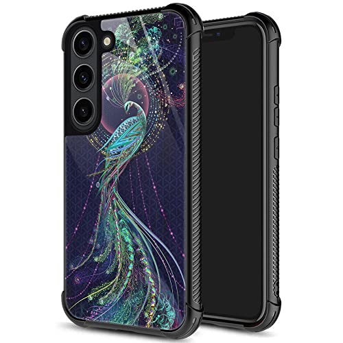 ZHEGAILIAN for Samsung Galaxy S23 Plus Case, Military-Grade Protection, All-Around Shockproof Corners, Anti-Scratch Phone Case for Samsung Galaxy S23 Plus - Peacock