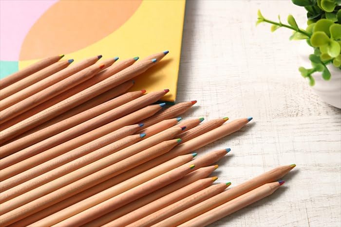 Amazon | レインボー鉛筆 色鉛筆 色が変わる カラフル 子供 虹色鉛筆 7