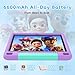 SHARECLOUD 10 inch Kids Tablet, Android Tablet for Kids, 24GB RAM 64GB ROM, 1TB Expandable, with EVA Case, Parental Control, 6600mAh Battery, Dual Camera, BT5.4, WiFi 6, Gift (Purple)