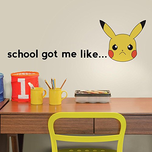 RoomMates Autocollants muraux Pokémon Pikachu Faces à décoller et à coller