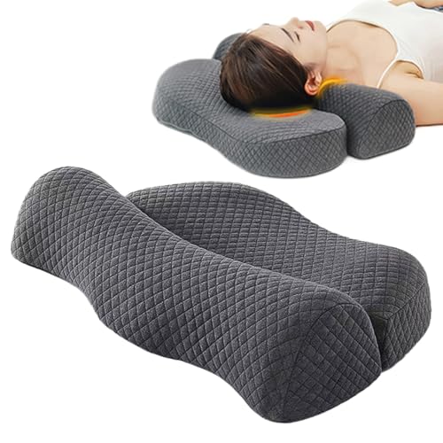 Almohada Cervical Genérica – Almohada de sueño Cervical, soporte Cervical refrescante para dormir en la espalda, oficina, casa de viaje para hombre y mujer