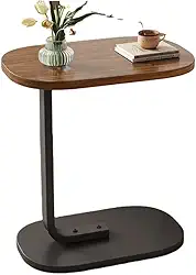 Mesa de Apoio Lateral Mesinha de Canto em MDF Sala Sofá Quarto Cama Mesa (Marrom)